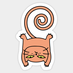  Funny sporty cat Sticker